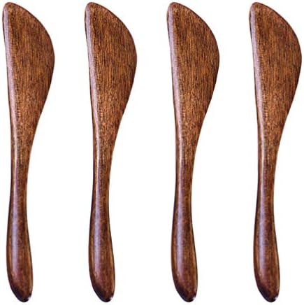 כלי מטבח המוטון כלי עץ מוגדרים 4 יחידות סכיני חמאת עץ סכיני גבינה ג'לי מרית מרית לעוגת לחם גבינה חמאה חמאה כלי מטבח כלי עץ חמאה סכין סכין