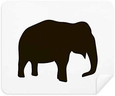 שחור פיל חמוד בעלי החיים תיאור ניקוי בד מסך מנקה 2 יחידות זמש בד