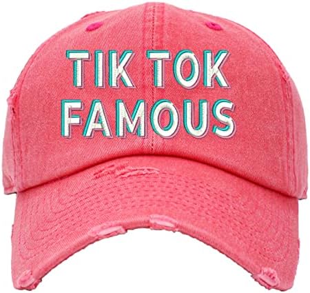 טיק טוק מפורסם אבא כובע רקום כובע למבוגרים מתכוונן בציר כובע
