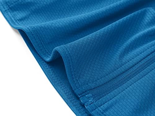 Magcomsen's Upf 50+ ז'קט אתלטי קל הגנה על השמש הגנה מפני רוכסן מלא חולצות שרוול ארוך טיולים בכיסים חיצוניים