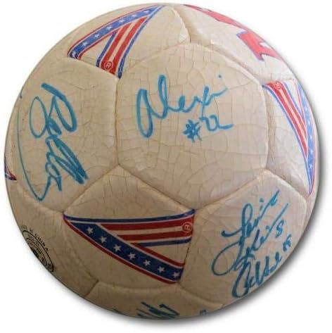 1994 גביע העולם בקבוצה ארהב חתמה על כדורגל כדורגל חתימה בלס ג'ונס לוח התוצאות - כדורי כדורגל עם חתימה