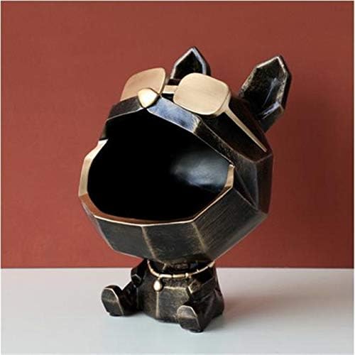 קופסאות אחסון בצורת כלב של Andcus כלב גדול בפה פתוח קופסאות אחסון כלבים קופסאות שולחן קישוט שרף אמנות פסל פיסול פסלונים מתנה - מתנה -