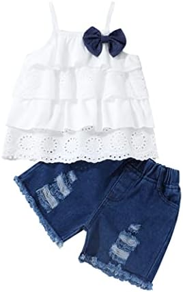פעוט תינוק בנות קיץ בגדי תלבושות לפרוע חולצה ספוט דוט חולצות ומכנסיים קצרים מזדמנים יילוד ילדה בגדים