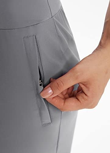 מכנסיים קצרים בגודל 7 אינץ 'בריצה ארוכה של מכנסי אימון אתלטי יבש מהיר עם כיסי רוכסן לא נקבעו