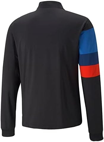 PUMA Mens BMW M Motorsport Full -ZIP מזדמן אתלטי טכנולוגיית נוחות מזדמנת - שחור