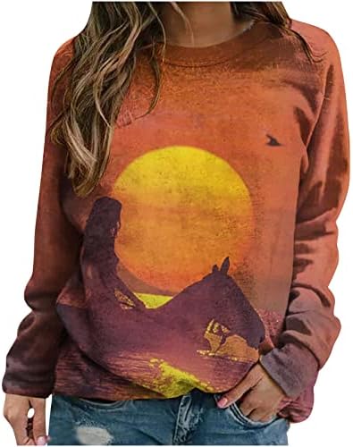 חולצות נוף מערביות לנשים לנשים חולצות סוס בוקרים וינטג '